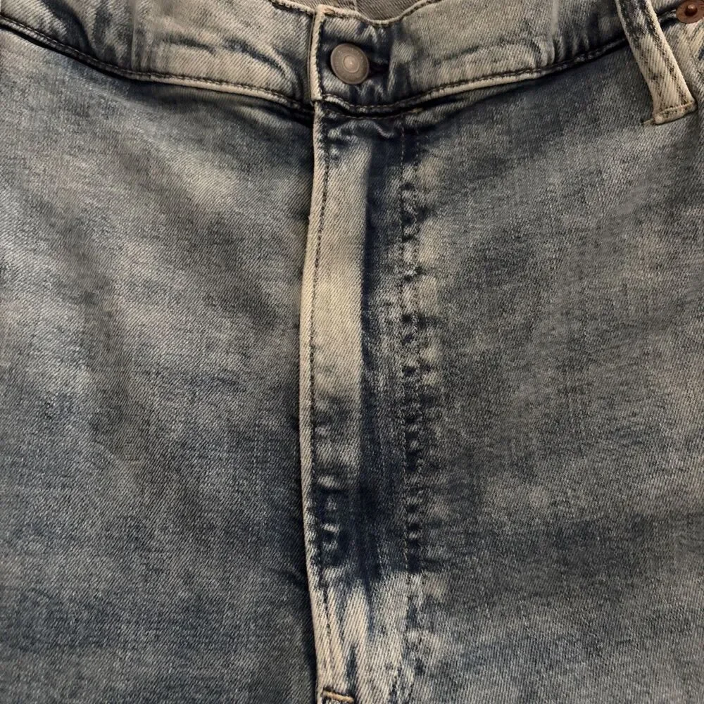 Polo Ralph Lauren Mens 44T x 36 Jeans Hampton Straight Stretch Blue Light Wash